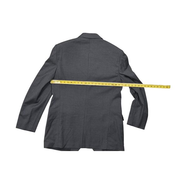 Versace Versus Men's Gray Virgin Wool Blazer Size 40/54 3 Button Made in Italy - Picture 9 of 11